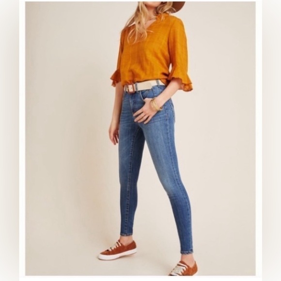 Pilcro and The Letterpress by Anthropologie High-Rise Denim Legging | 25 petite - Picture 4 of 12